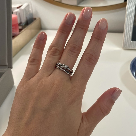 David Yurman X Collection Ring with Diamonds